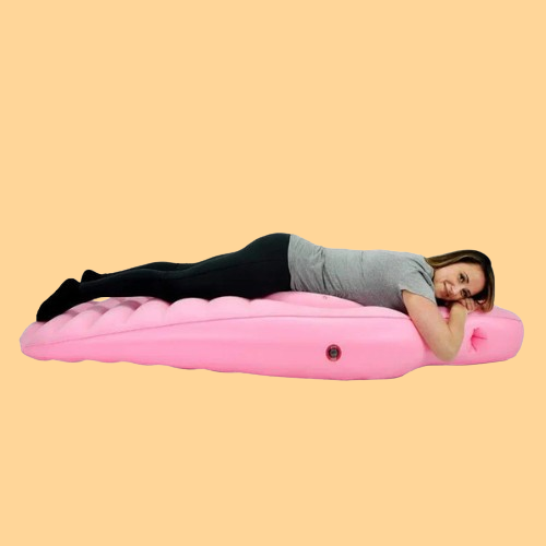 Oreiller gonflable - Trou au ventre