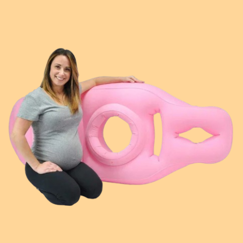 Oreiller gonflable - Trou au ventre