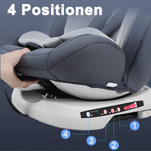 AP01 KL005 Child Seat 360° Baby Car Seat  Rotatable ISOFIX ,ECE R44/04,9-36 kg/0-12 Years, 5-Point Safety Belt, Child Car Seat