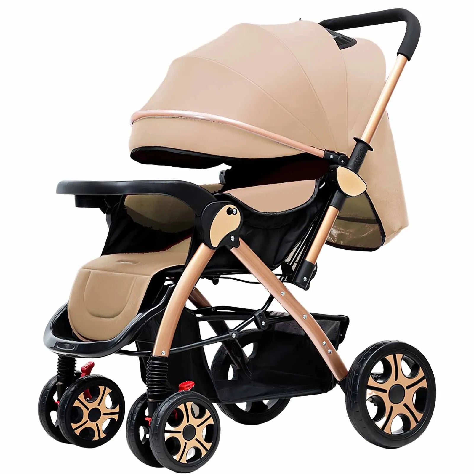 aby Carriage,Bi-directional ultra lightweight foldable high landscape four wheel shock absorber baby stroller,baby cart