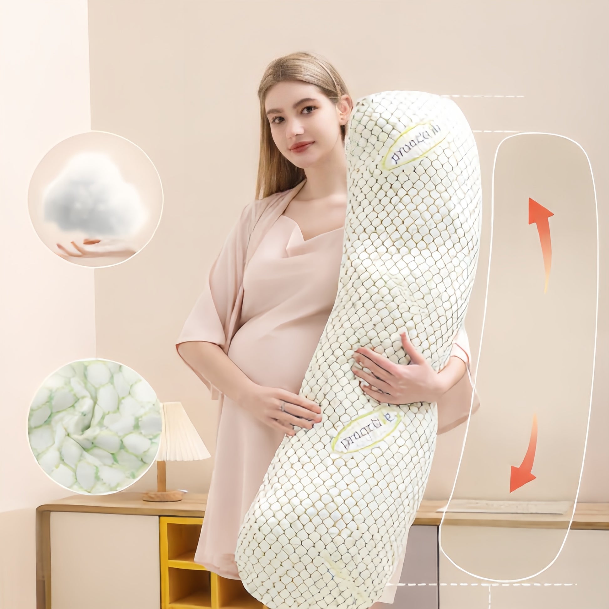 Oreiller de grossesse multi-fonction