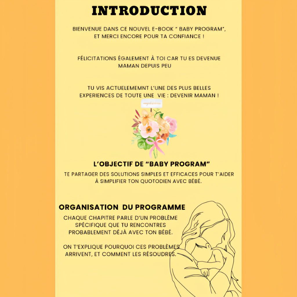 "Baby Program" E-book pour jeune maman