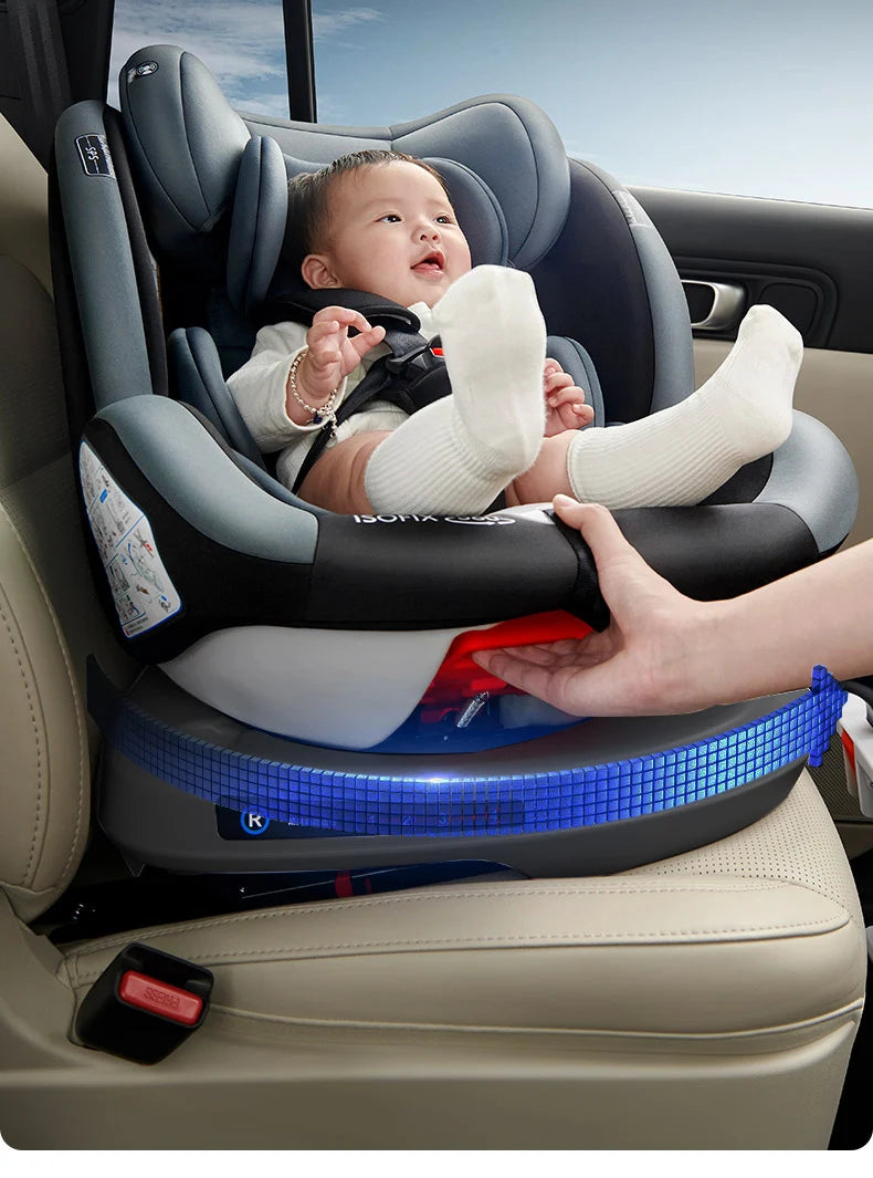 baby car seat with ISOFIX ,child safety seats 360° rotating child seat for 0-12 years old ,5-point seat belt for children