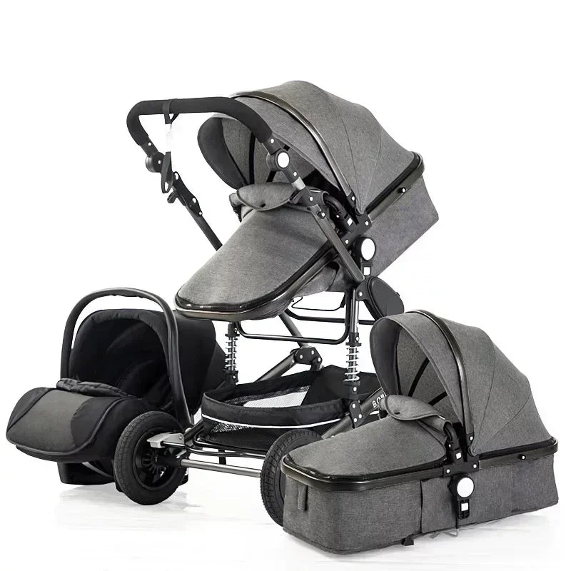 baby stroller 3in1 Luxury High Landscape baby pram portable baby pushchair multifunctional Newborn Carriage double faced