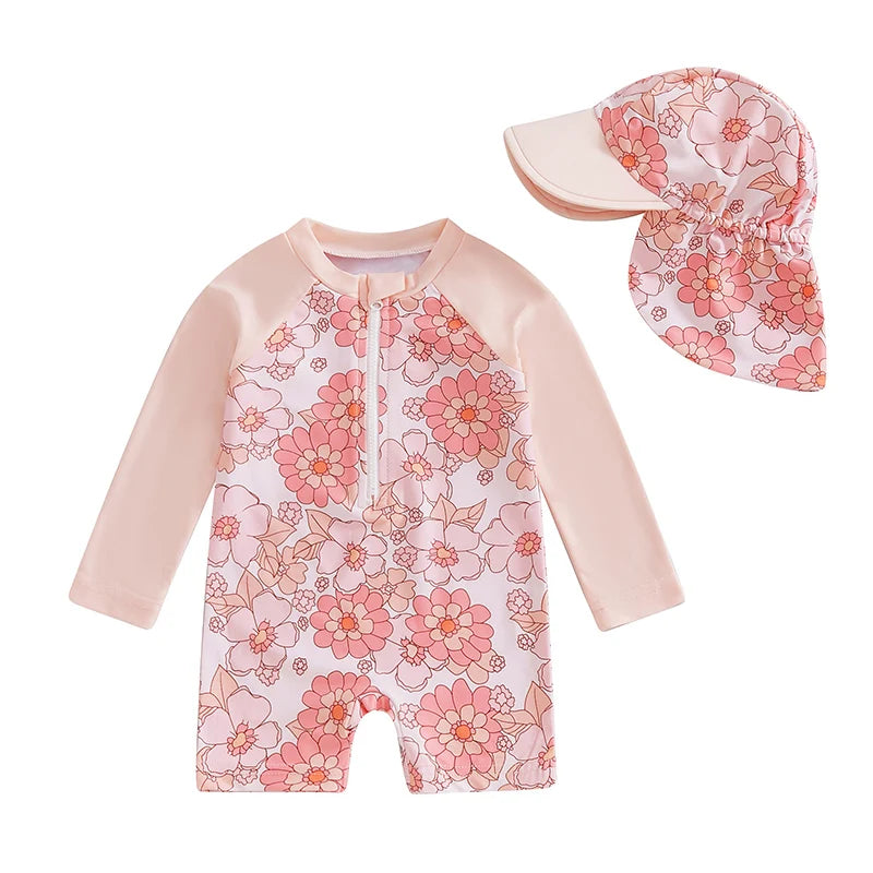 Maillot de bain Bébé Fille avec Casquette