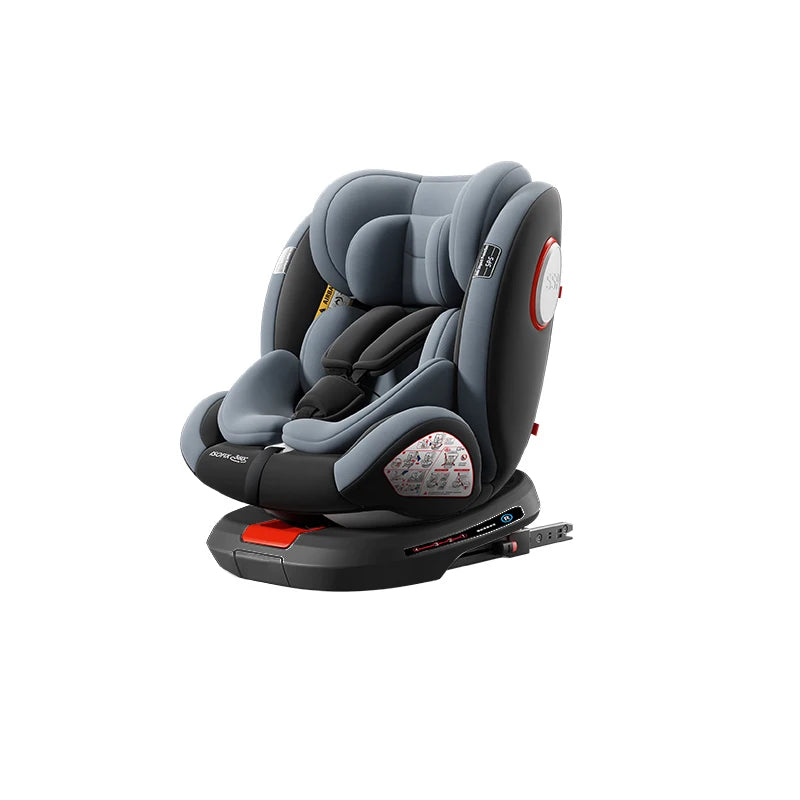 baby car seat with ISOFIX ,child safety seats 360° rotating child seat for 0-12 years old ,5-point seat belt for children