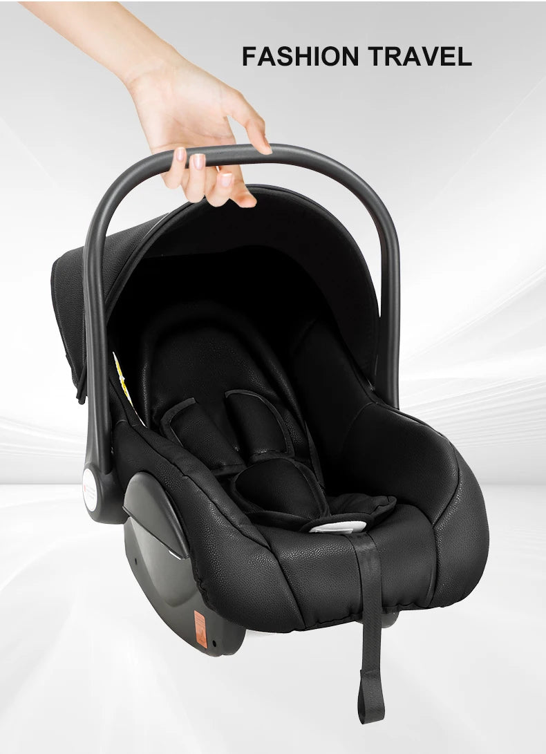 3-in-1 PU Waterproof Multi-Functional Baby Stroller Lightweight Stroller with Seat - Compact Foldable for Newborns to Toddlers