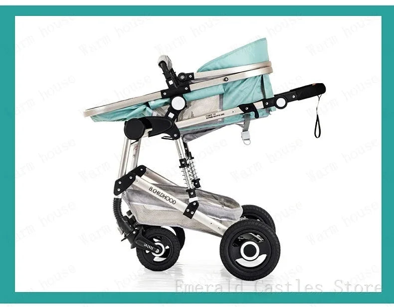 baby stroller 3in1 Luxury High Landscape baby pram portable baby pushchair multifunctional Newborn Carriage double faced