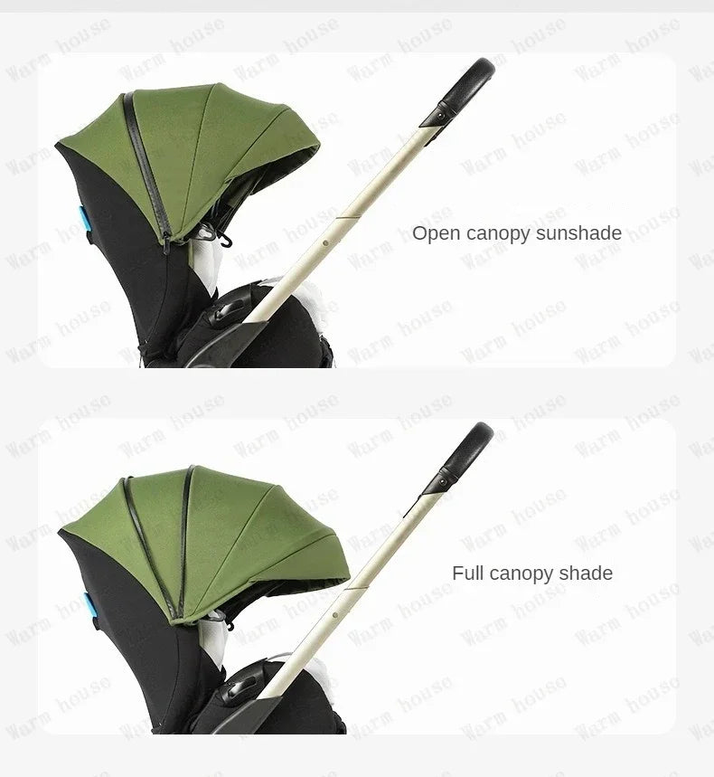 Baby stroller 4in1 Multifunctional newborn baby stroller 3in1 Foldable Basket type seat Lightweight Travel Pram
