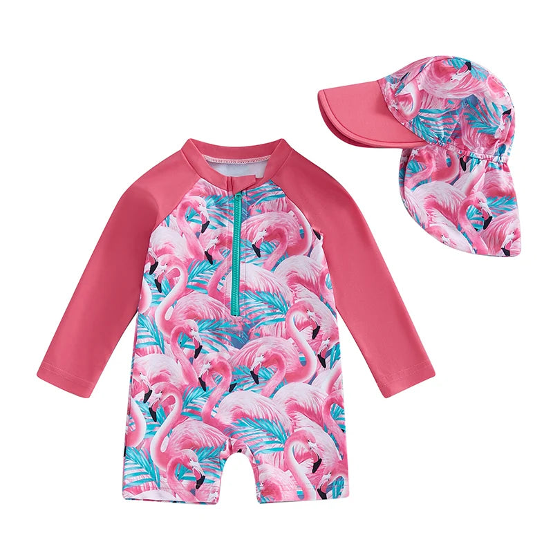 Maillot de bain Bébé Fille avec Casquette