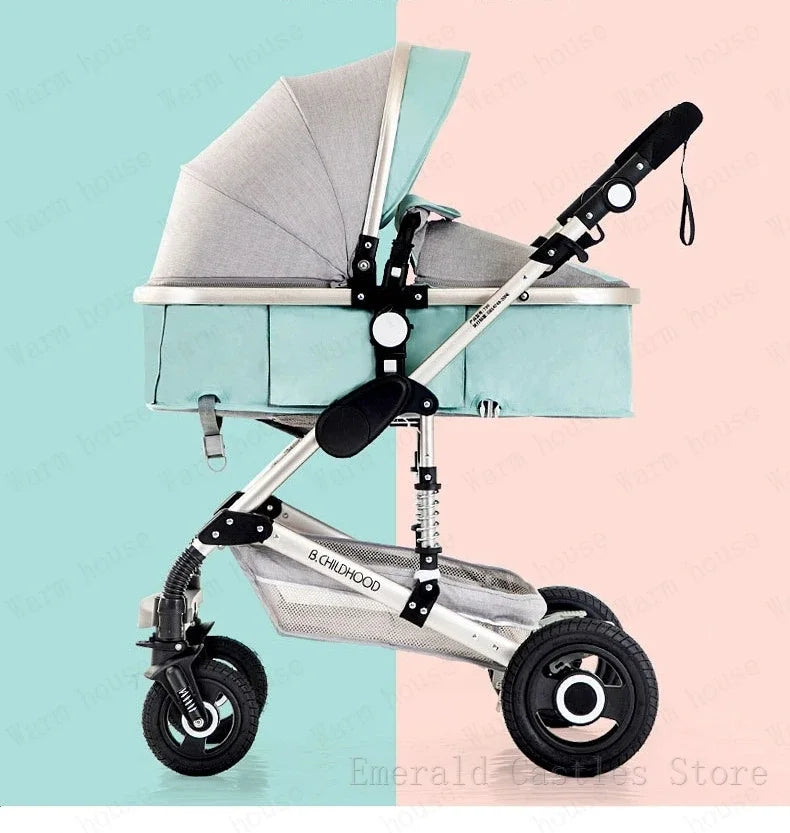 baby stroller 3in1 Luxury High Landscape baby pram portable baby pushchair multifunctional Newborn Carriage double faced