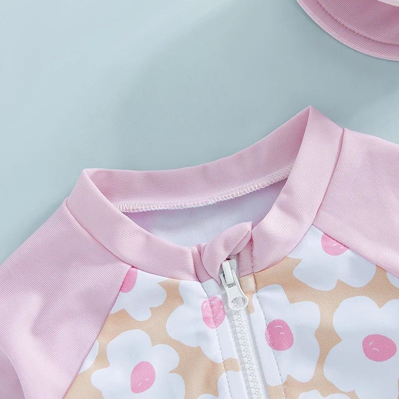 Maillot de bain Bébé Fille avec Casquette