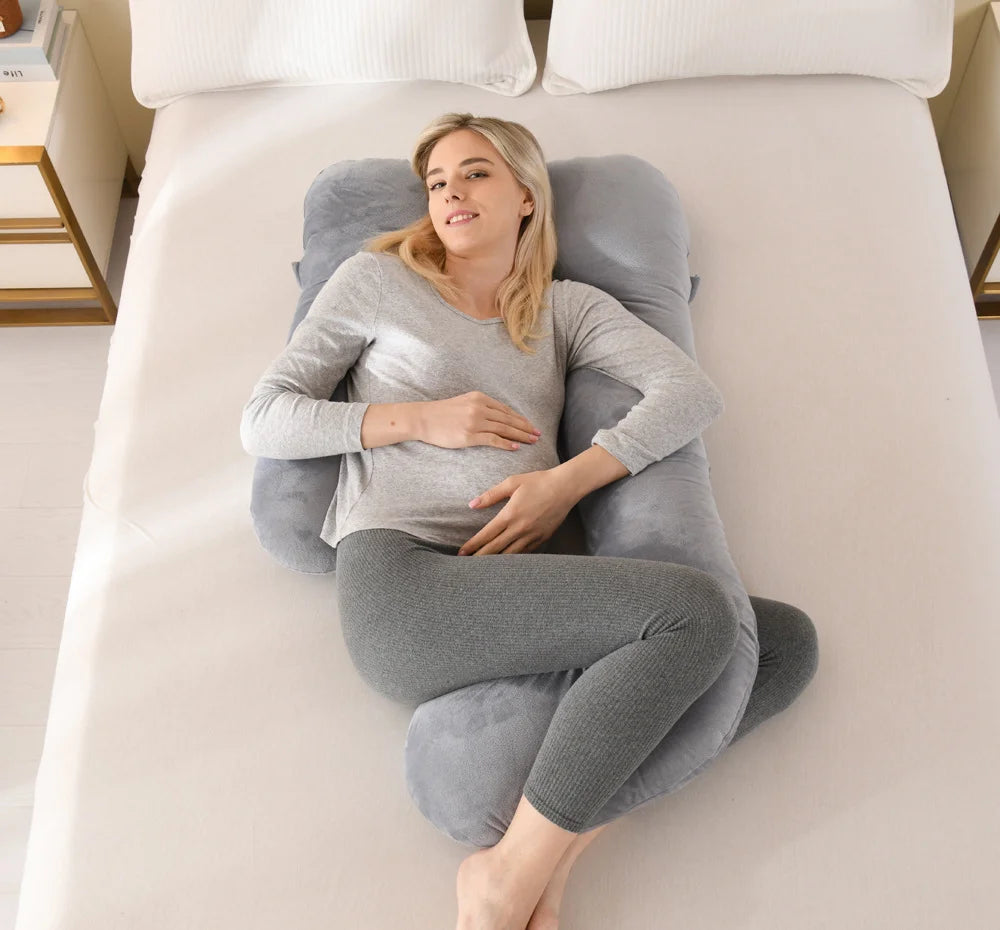Small Size Pregnant Woman Pregnancy Cushion Maternity Women Sleeping Pillows Pregnancy Sleep Support Body Pillow 108x55cm