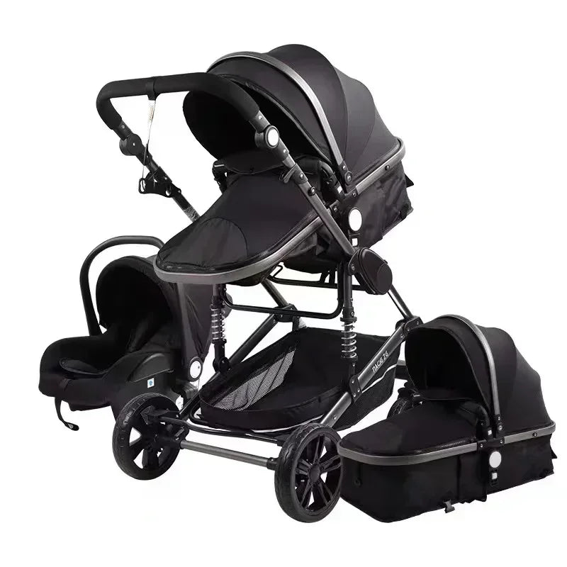 baby stroller 3in1 Luxury High Landscape baby pram portable baby pushchair multifunctional Newborn Carriage double faced