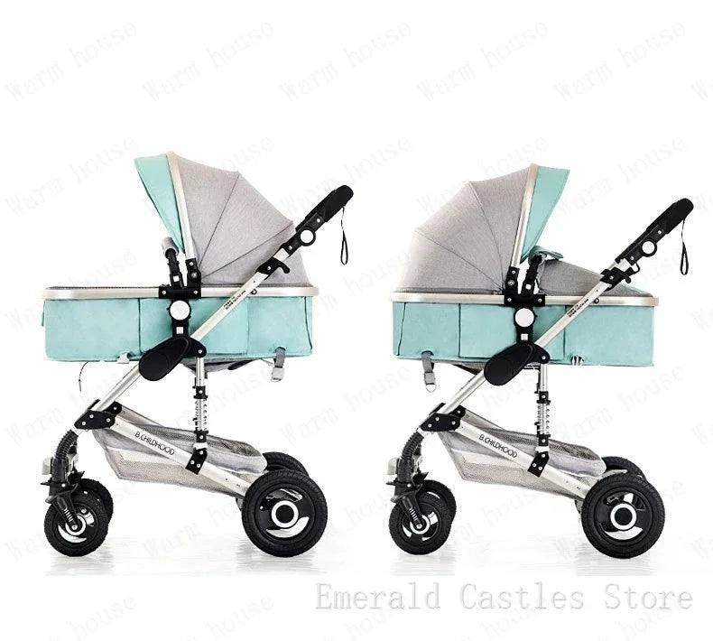 baby stroller 3in1 Luxury High Landscape baby pram portable baby pushchair multifunctional Newborn Carriage double faced