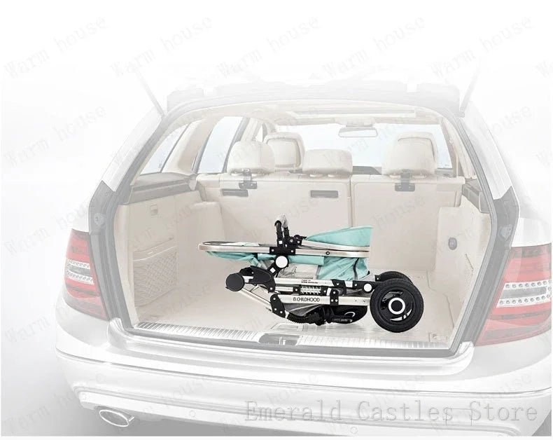 baby stroller 3in1 Luxury High Landscape baby pram portable baby pushchair multifunctional Newborn Carriage double faced