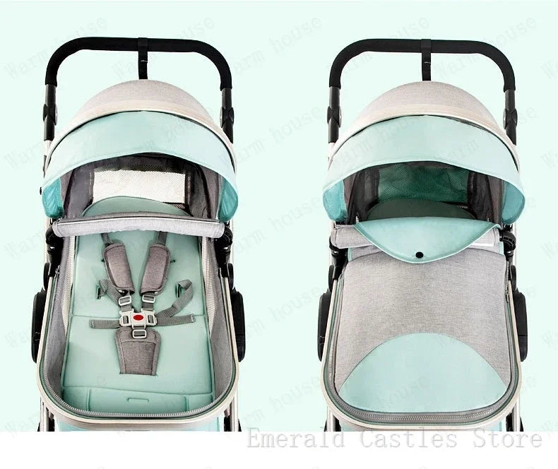 baby stroller 3in1 Luxury High Landscape baby pram portable baby pushchair multifunctional Newborn Carriage double faced