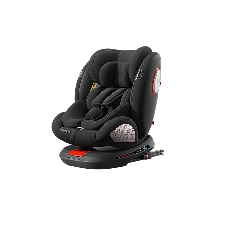 baby car seat with ISOFIX ,child safety seats 360° rotating child seat for 0-12 years old ,5-point seat belt for children