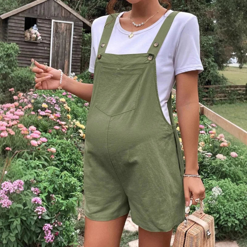 Maternity Wear Spring Summer Casual Breathable Maternity Pants Five-point Pants Adjustable Waist Strap Maternity Shorts