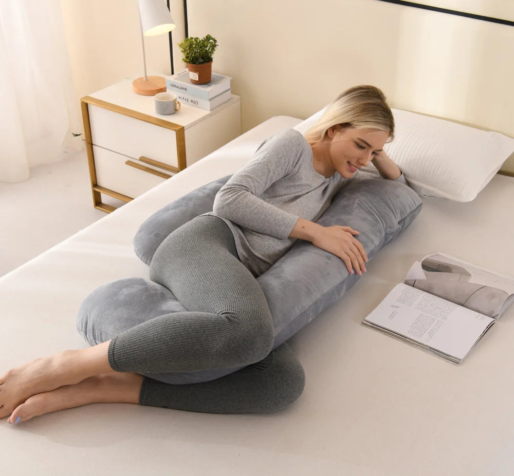 Small Size Pregnant Woman Pregnancy Cushion Maternity Women Sleeping Pillows Pregnancy Sleep Support Body Pillow 108x55cm