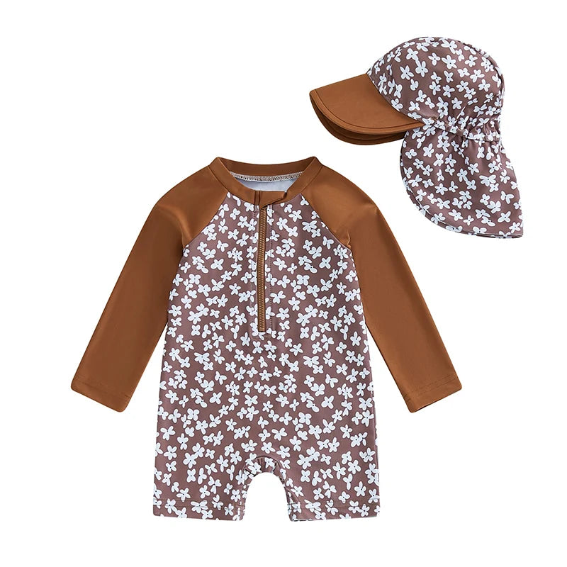 Maillot de bain Bébé Fille avec Casquette