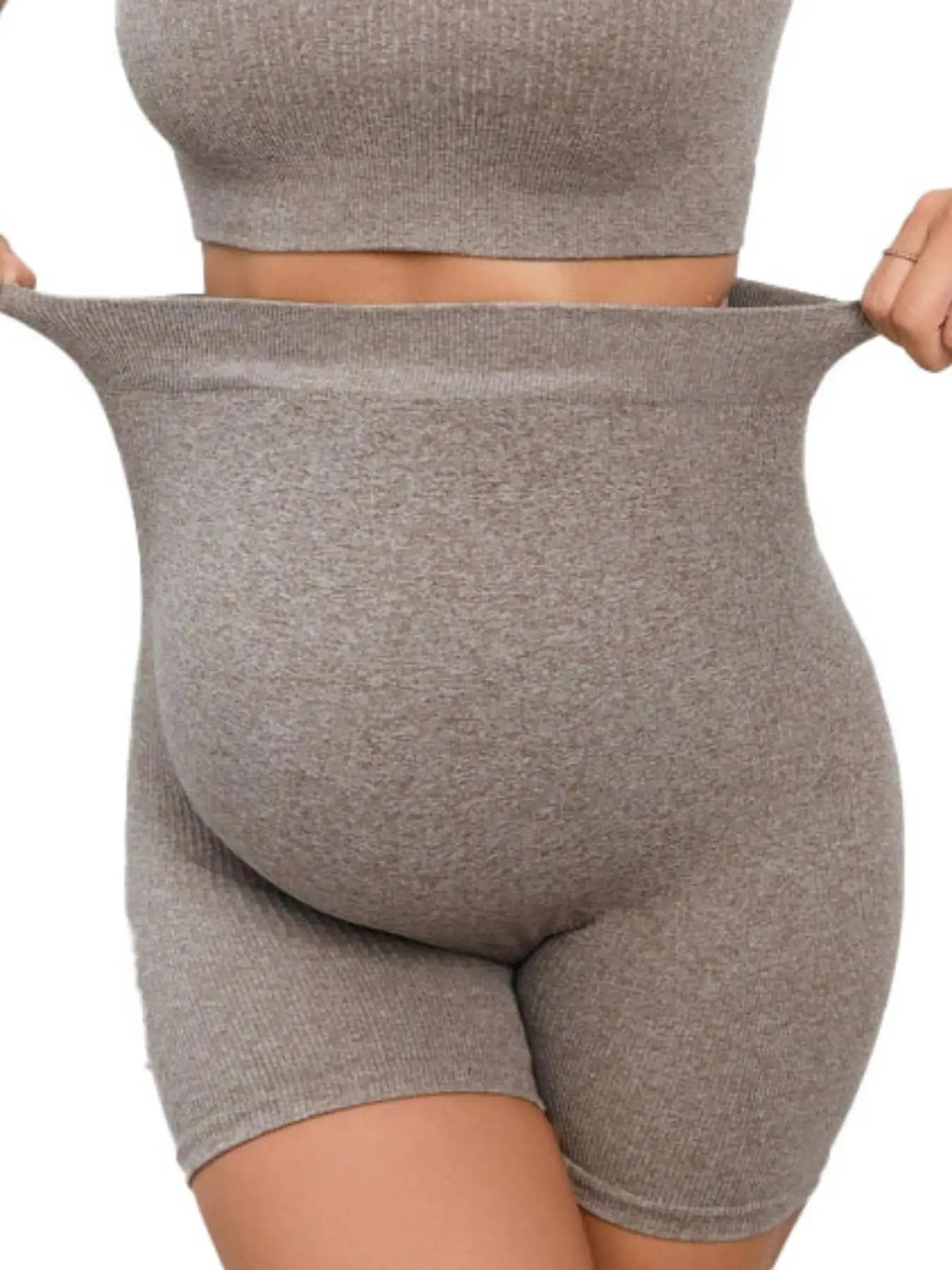 2Pcs Summer Maternity Leggings Woman  Yoga Fitness Sports High Waist Belly Pregnant Pants Slim Fashion Shorts