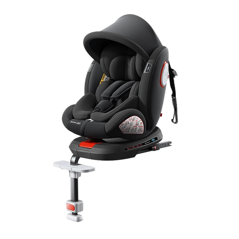 baby car seat with ISOFIX ,child safety seats 360° rotating child seat for 0-12 years old ,5-point seat belt for children