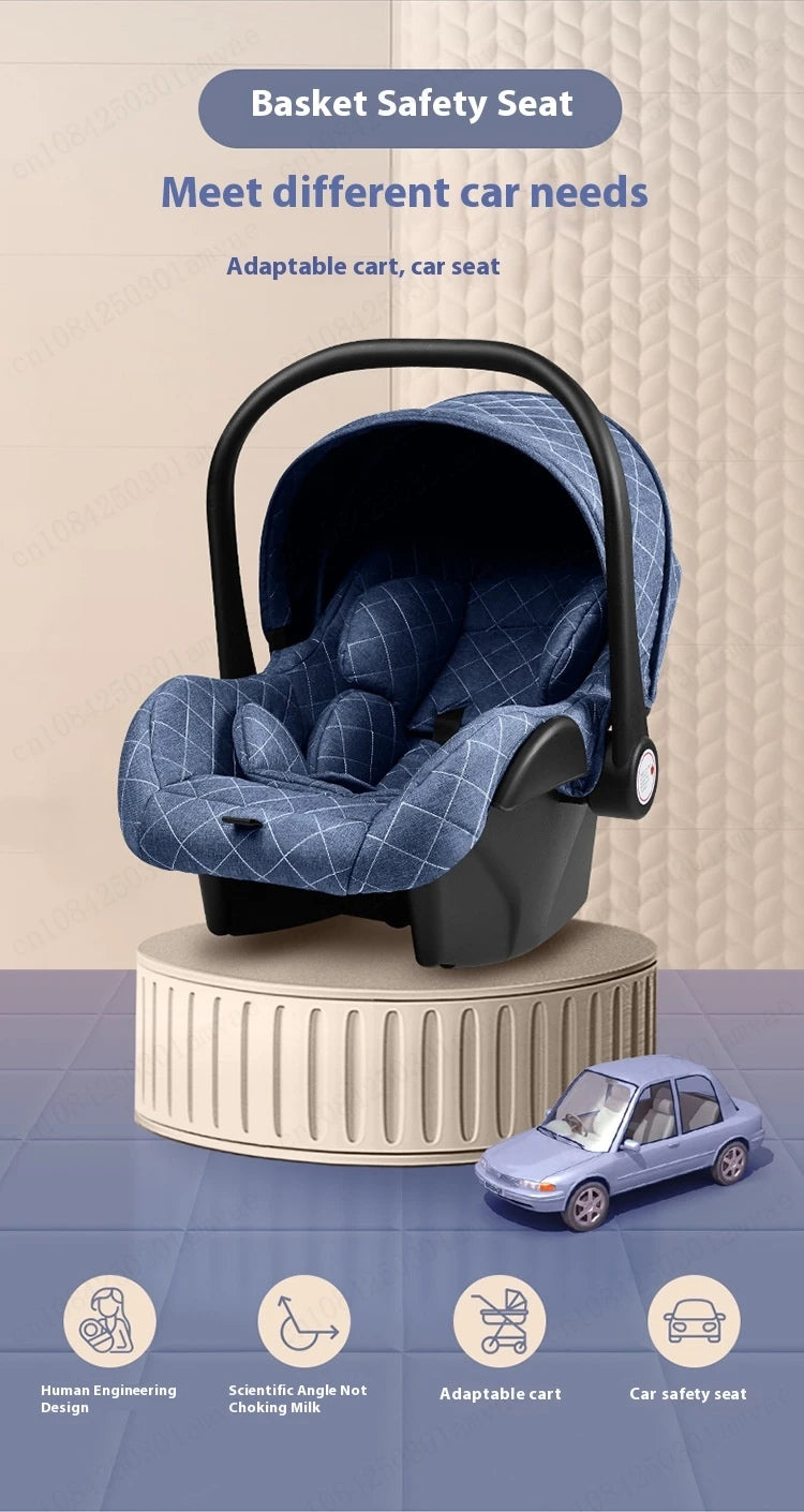 Luxury Baby Stroller 3 in 1 High Landscape Baby Cart Can Sit Can Lie Portable Pushchair Baby Cradel Infant Carrier