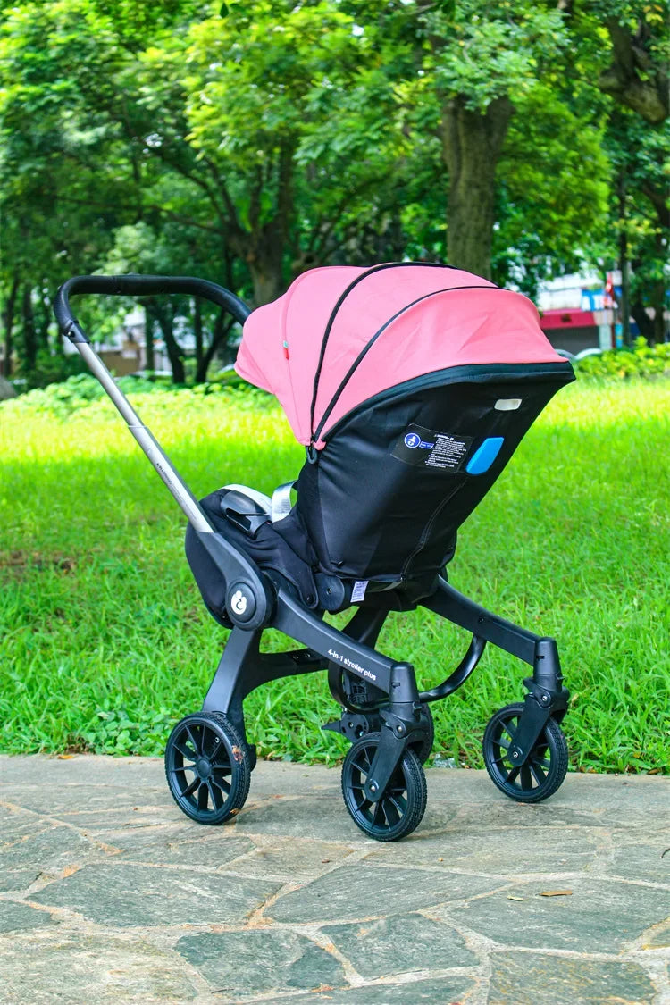 Baby stroller 4in1 Multifunctional newborn baby stroller 3in1 Foldable Basket type seat Lightweight Travel Pram