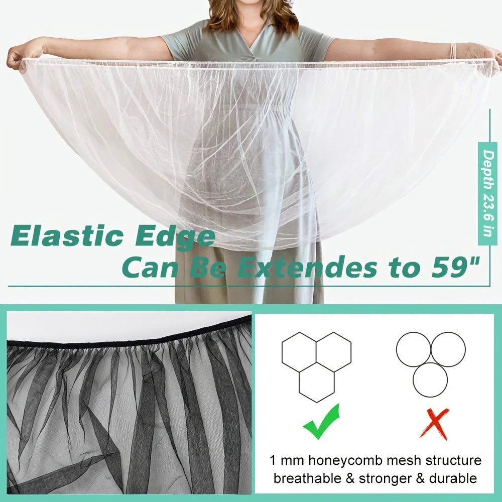 Mosquito Net for Stroller Baby Cribs for Stroller Bassinet Playard Breathable Mesh Insect Outdoor Net Baby Stroller Accessories