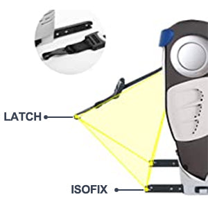 AP01 KL005 Child Seat 360° Baby Car Seat  Rotatable ISOFIX ,ECE R44/04,9-36 kg/0-12 Years, 5-Point Safety Belt, Child Car Seat